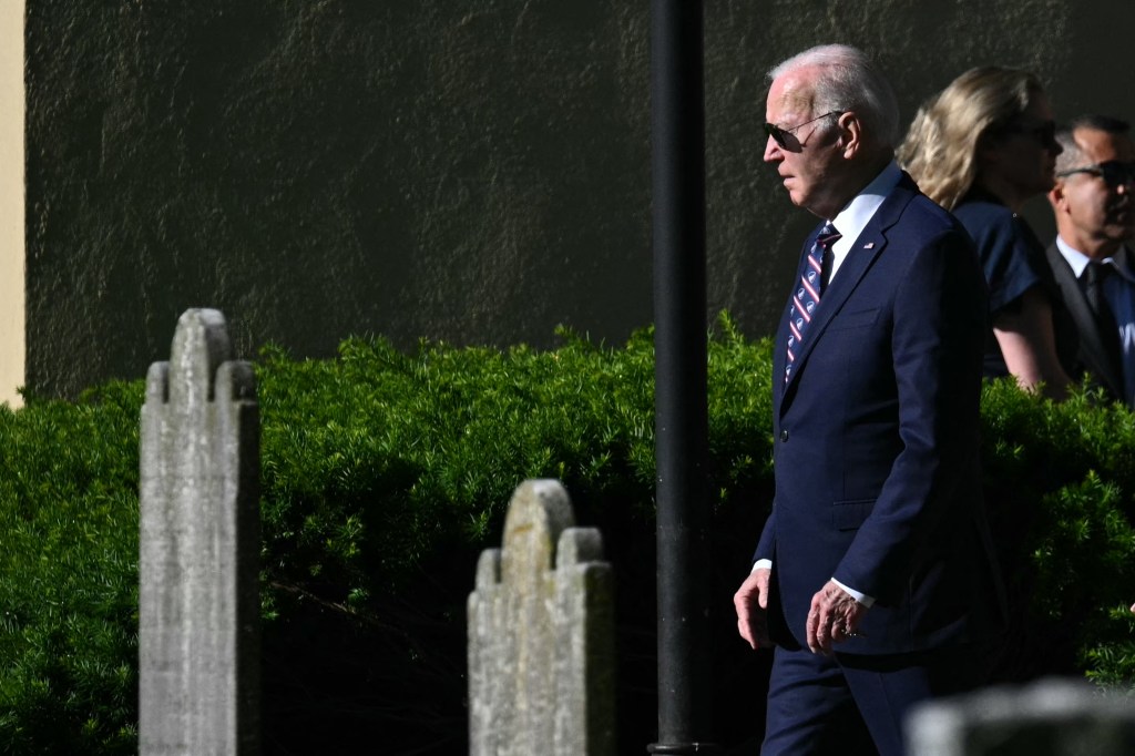 Joe and Hunter Biden attend church, visit Beau Biden’s grave days before first son’s federal trial