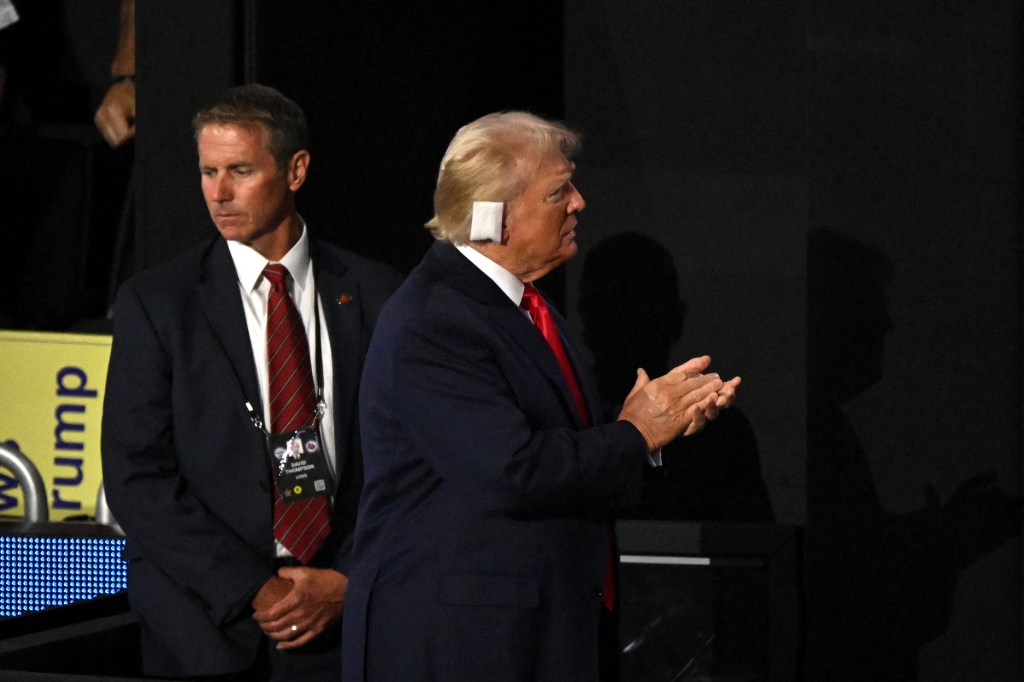 Bandaged Trump defiantly appears at RNC 2024 just days after dodging assassin’s bullet