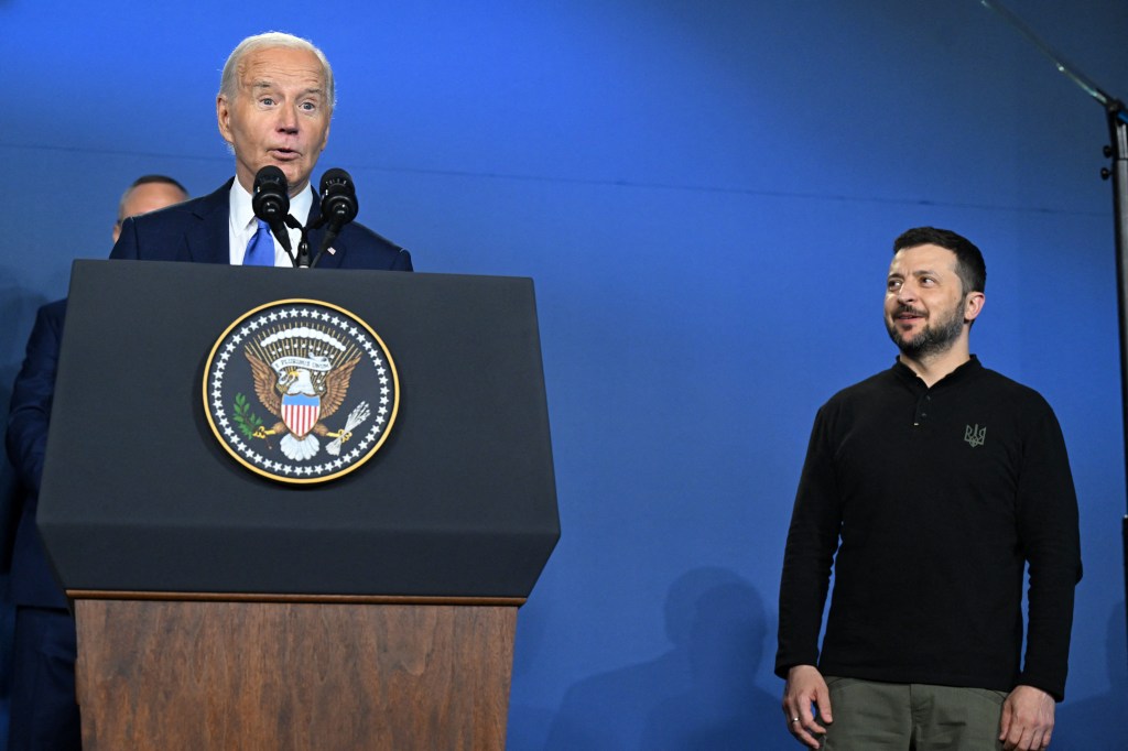 Biden calls Ukraine’s Zelensky ‘President Putin’ in front of NATO leaders in latest brutal gaffe