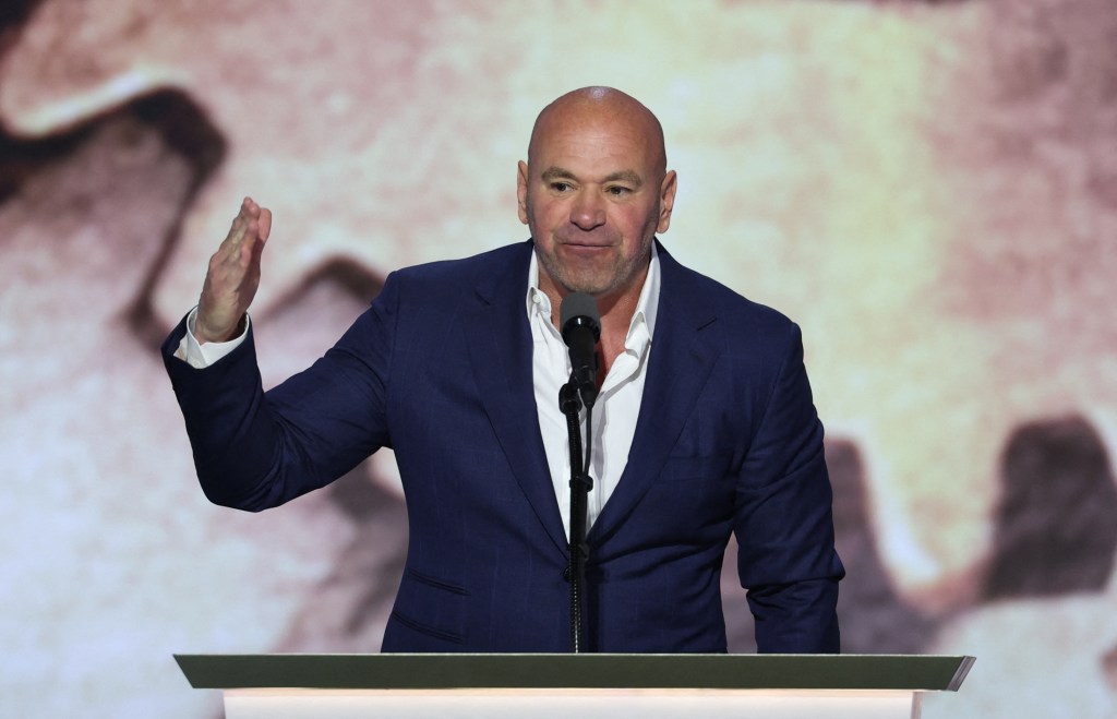 UFC chief Dana White says he’s ‘nobody’s puppet’ in ringing endorsement speech for pal Trump