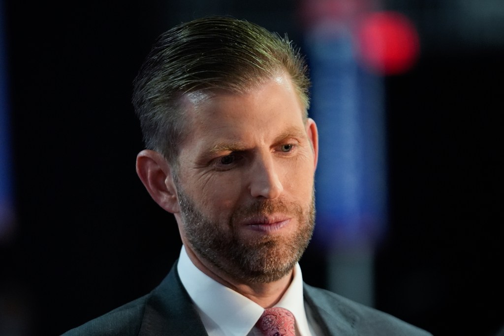 Eric Trump bullish on internal 2024 polls but fretting Dem ‘October Surprise’