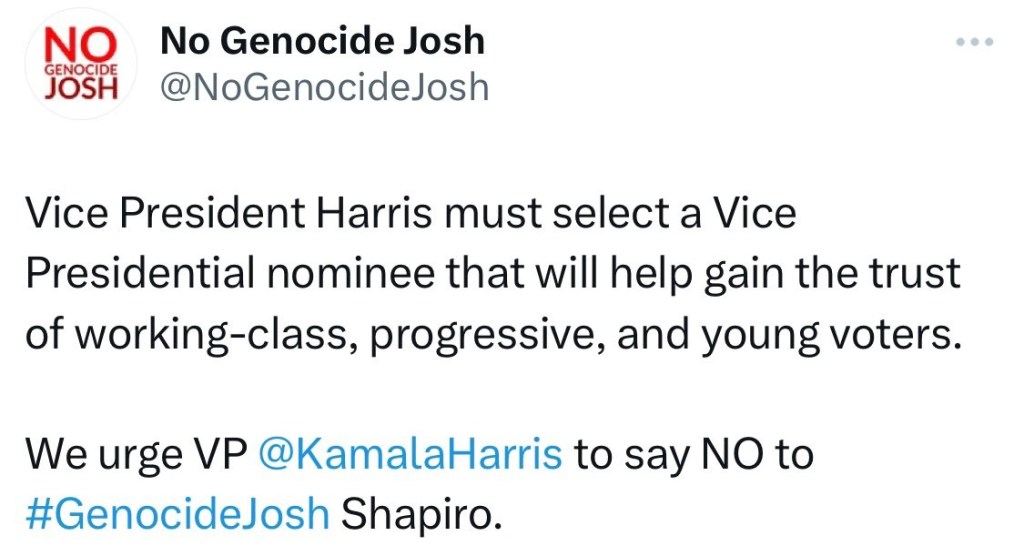 Dem Rep says ‘antisemitic far left’ is trying to block Kamala Harris from choosing Josh Shapiro as VP