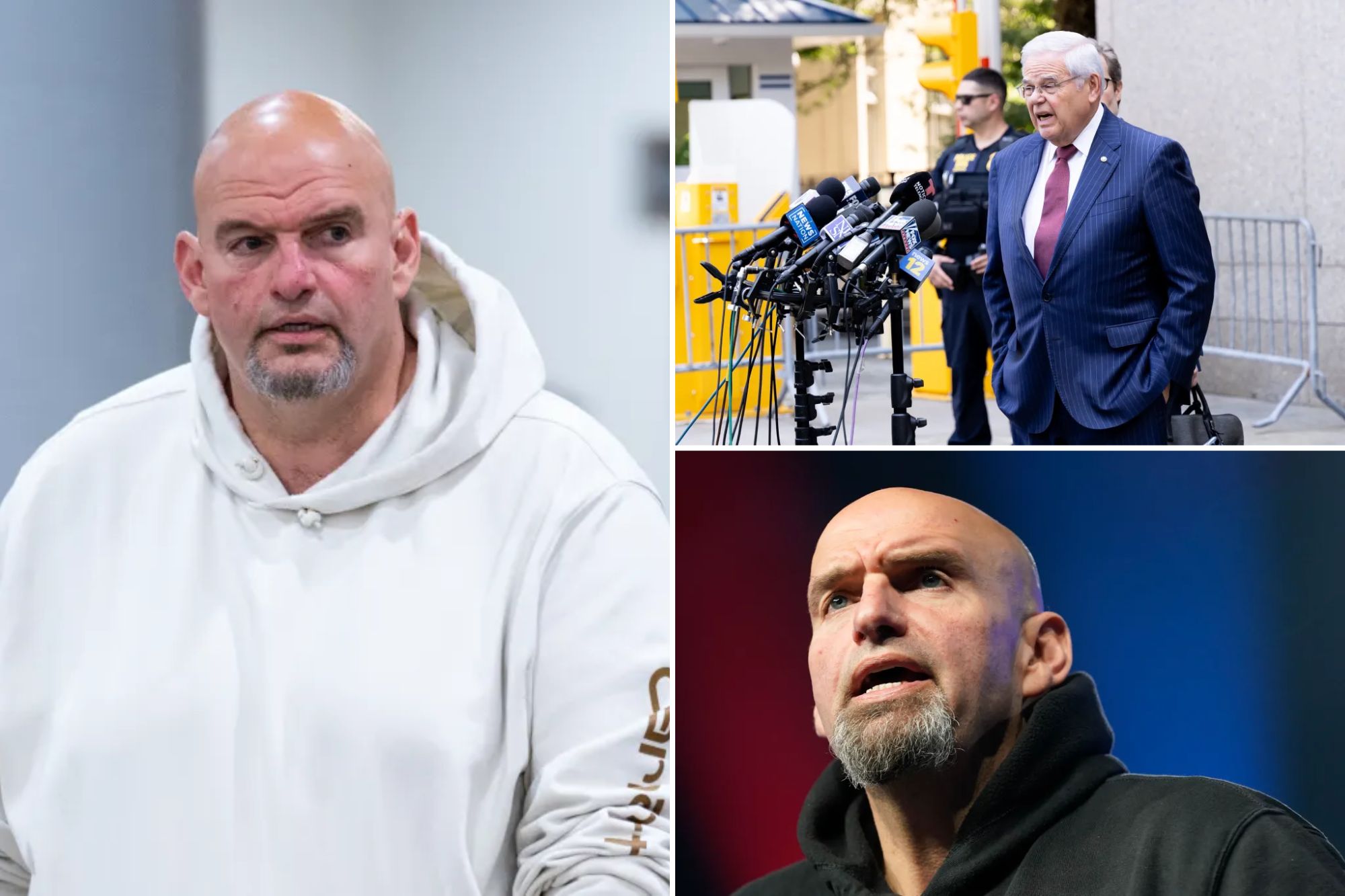 John Fetterman silent on Bob Menendez conviction despite past push for ‘Bobby Gold Bars’ to resign