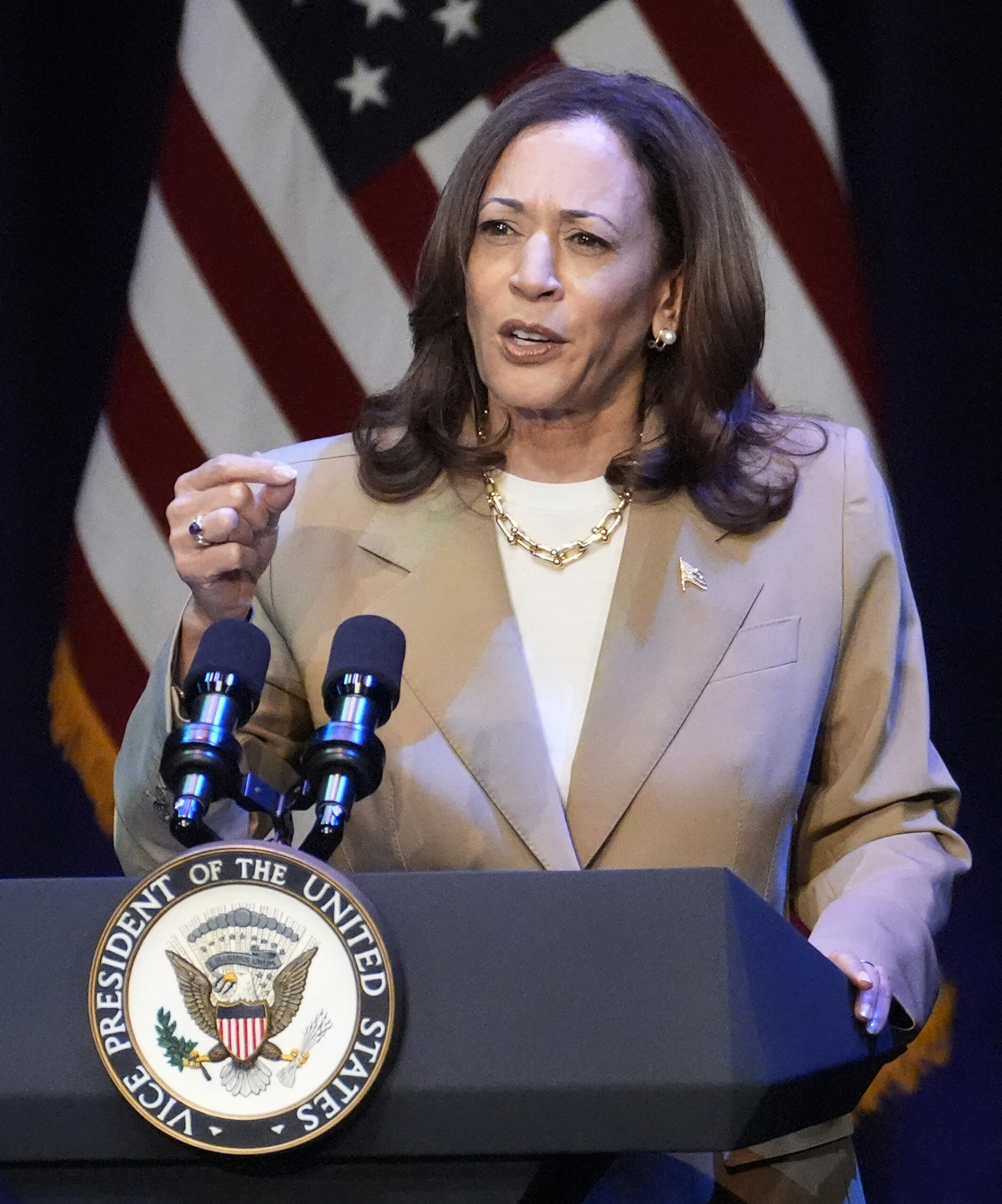 Kamala Harris gets 8-point favorability bump in a week — but fewer than 50% approve of her: poll