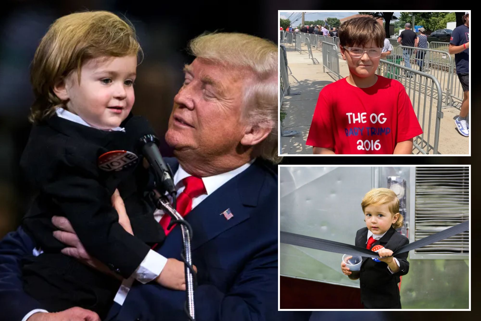 Now 10, ‘Baby Trump’ who went viral in 2016 weighs in on 2024 election