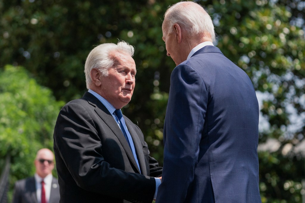 Lame-duck Biden urges Trump to ‘get a job’ while spending dwindling moments of his own with Martin Sheen