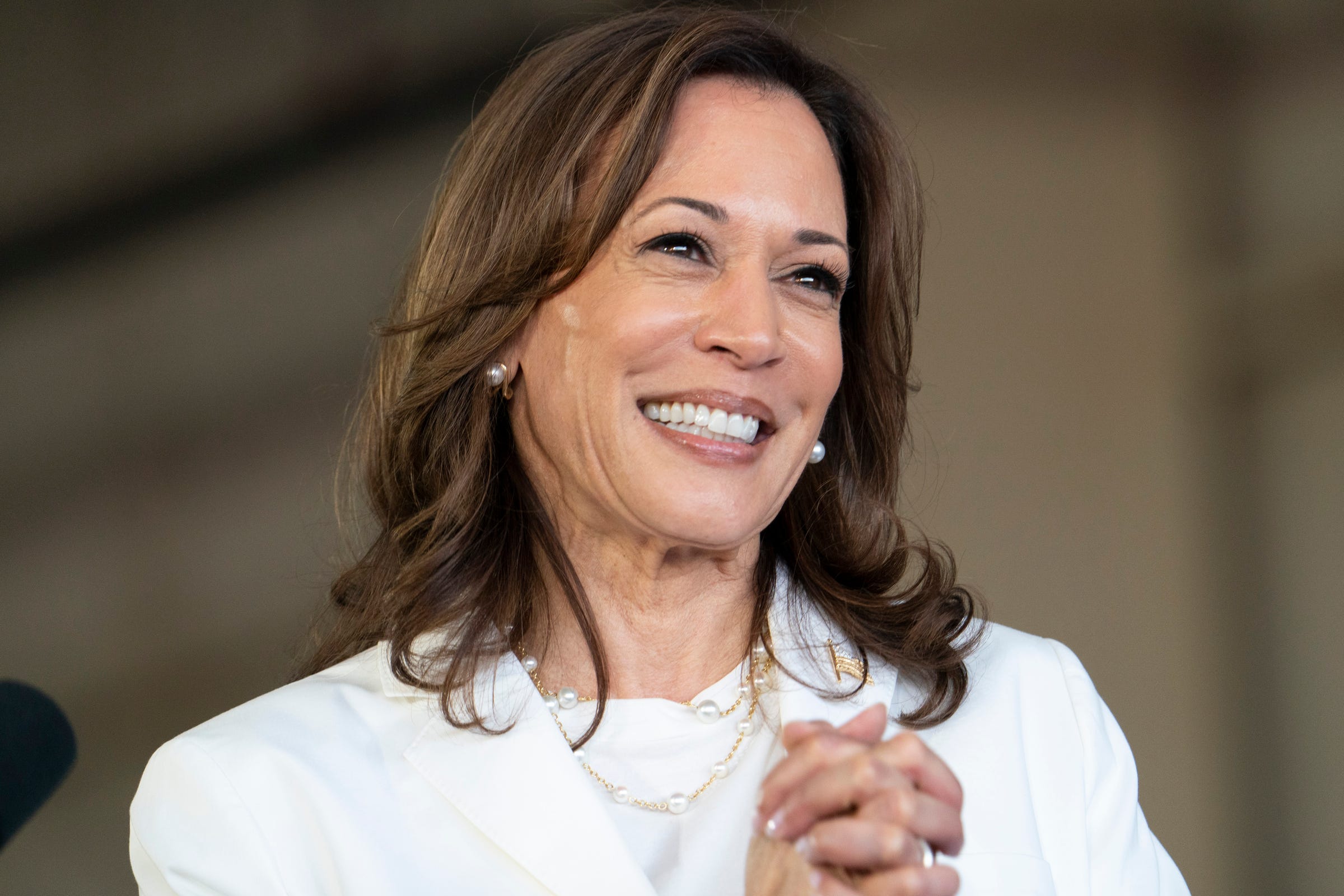 Kamala Harris says she wants to ‘get an interview scheduled’ within 24 days — after Trump taunts lack of press access