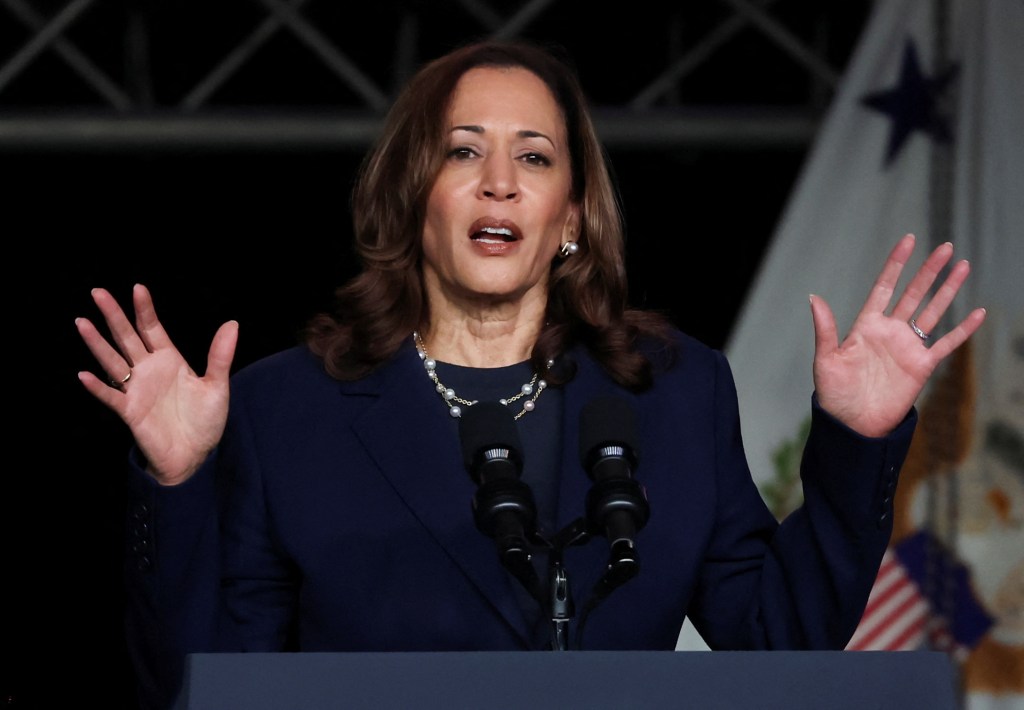 Kamala Harris responds to Trump’s remarks at black journalists event: ‘Same old show’