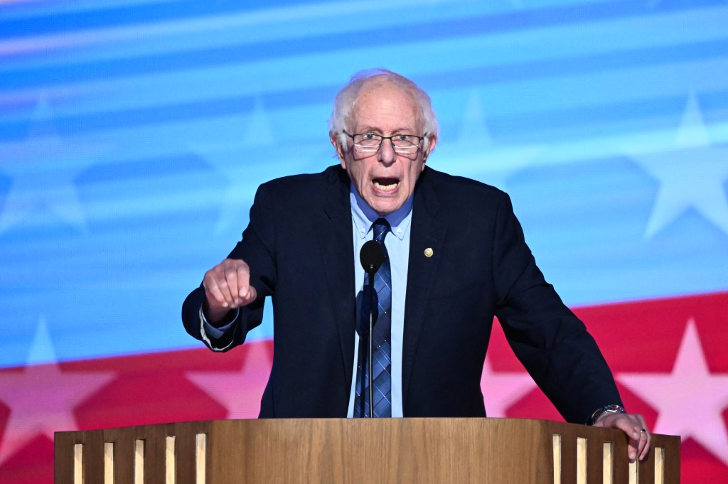 Bernie Sanders calls for end to ‘horrific war in Gaza’ to wild applause at DNC