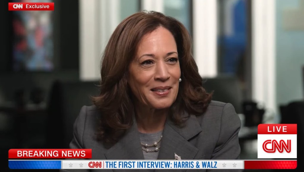 Kamala Harris reveals what she would do on ‘day one’ of presidency during CNN interview