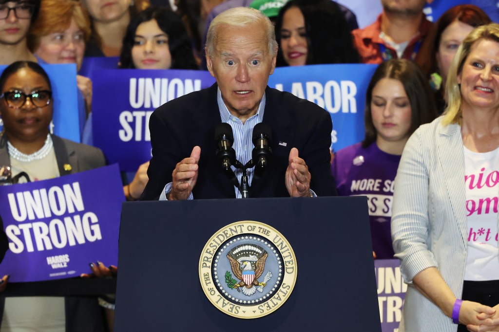 Biden says his great-grandfather was accused of being in a group of killer coal miners in long-winded anecdote