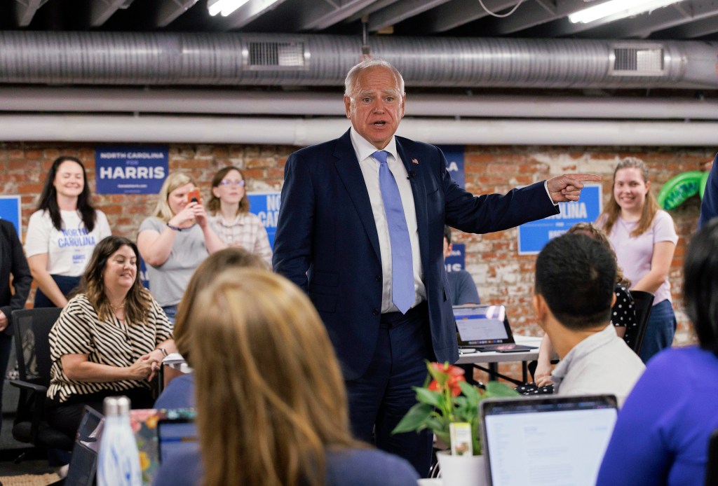 Tim Walz rides on as motorcade crashes in pile-up, leaving staffer injured