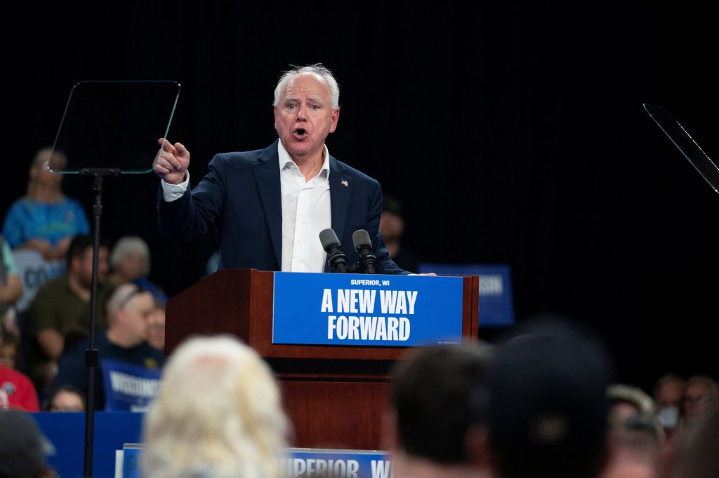 Tim Walz channels Jets head coach Robert Saleh’s impassioned ‘all gas, no brake’ mantra to get Kamala Harris elected