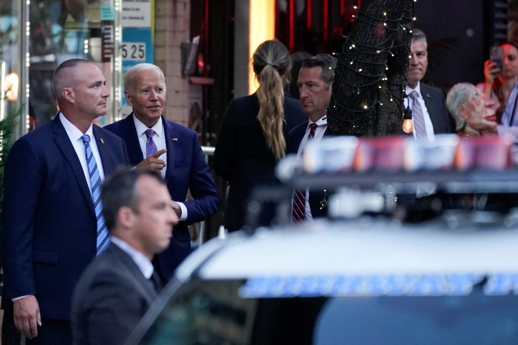 Biden noshes at posh NYC eatery ahead of Trump, Harris debate