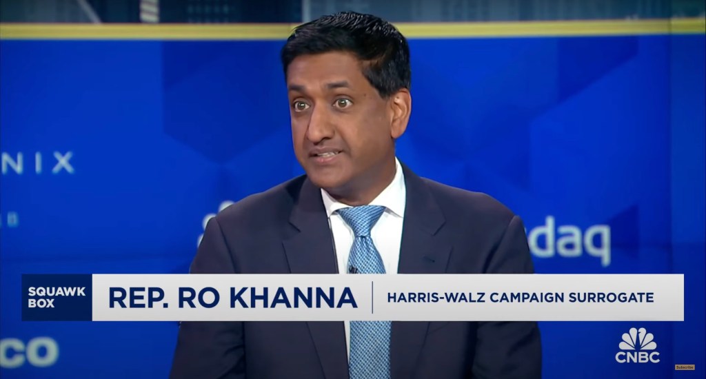 Harris campaign surrogate Ro Khanna nudges VP against backing tax on unrealized capital gains