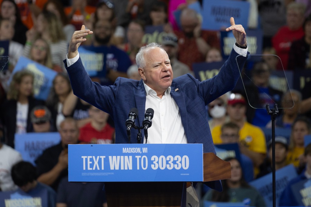 Tim Walz slams Elon Musk as a ‘dips—‘ during rally with Obama in Wisconsin