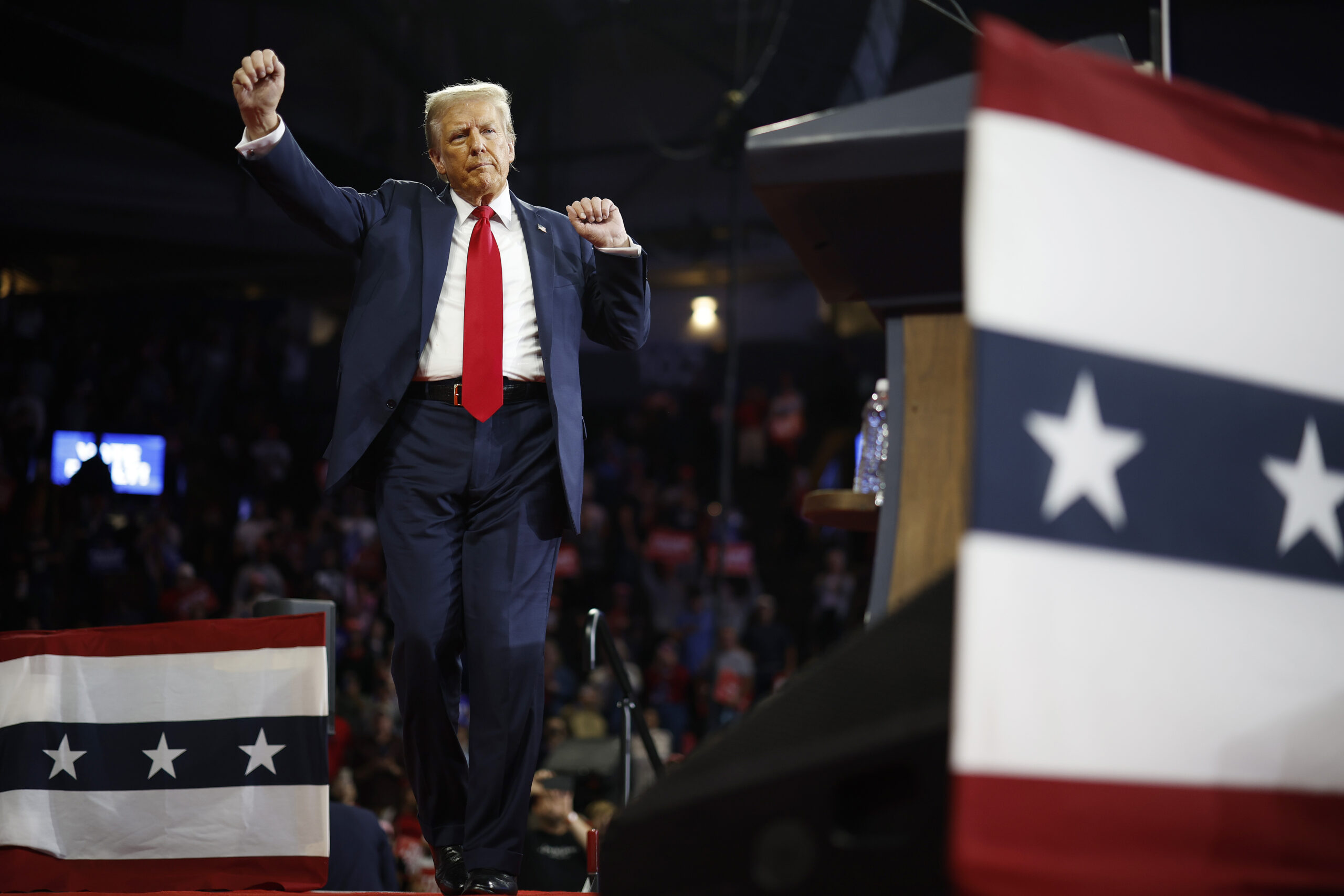 Trump poised to flip two Biden swing states by taking his voters back from Harris