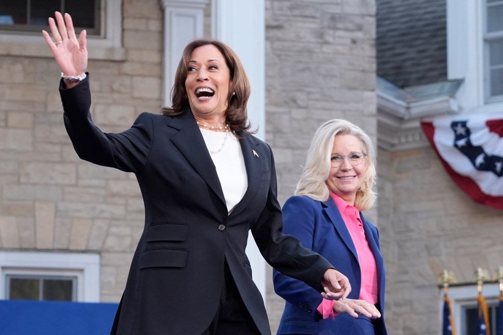 Kamala Harris joins Liz Cheney at birthplace of GOP — says 2024 election is also about Ukraine