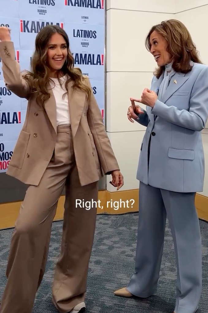 Jessica Alba bashed by fans for ‘super creepy’ video with Kamala Harris