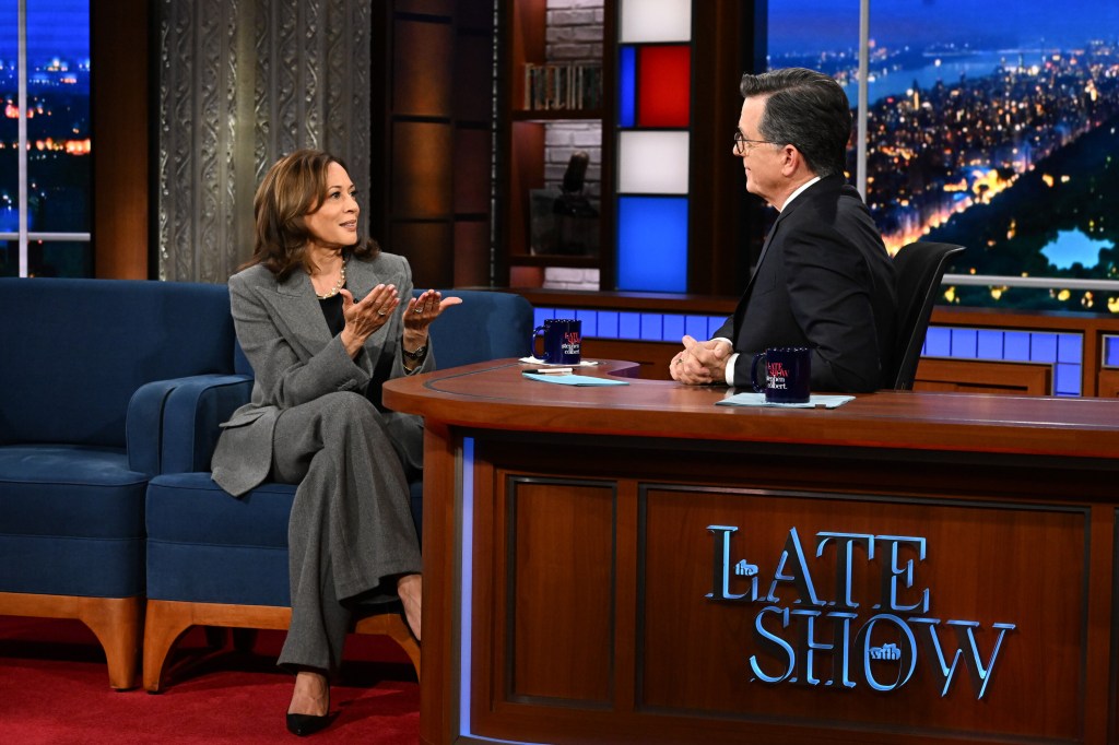 Kamala Harris mocked over yet another ‘accent’ during Stephen Colbert ‘Late Show’ appearance