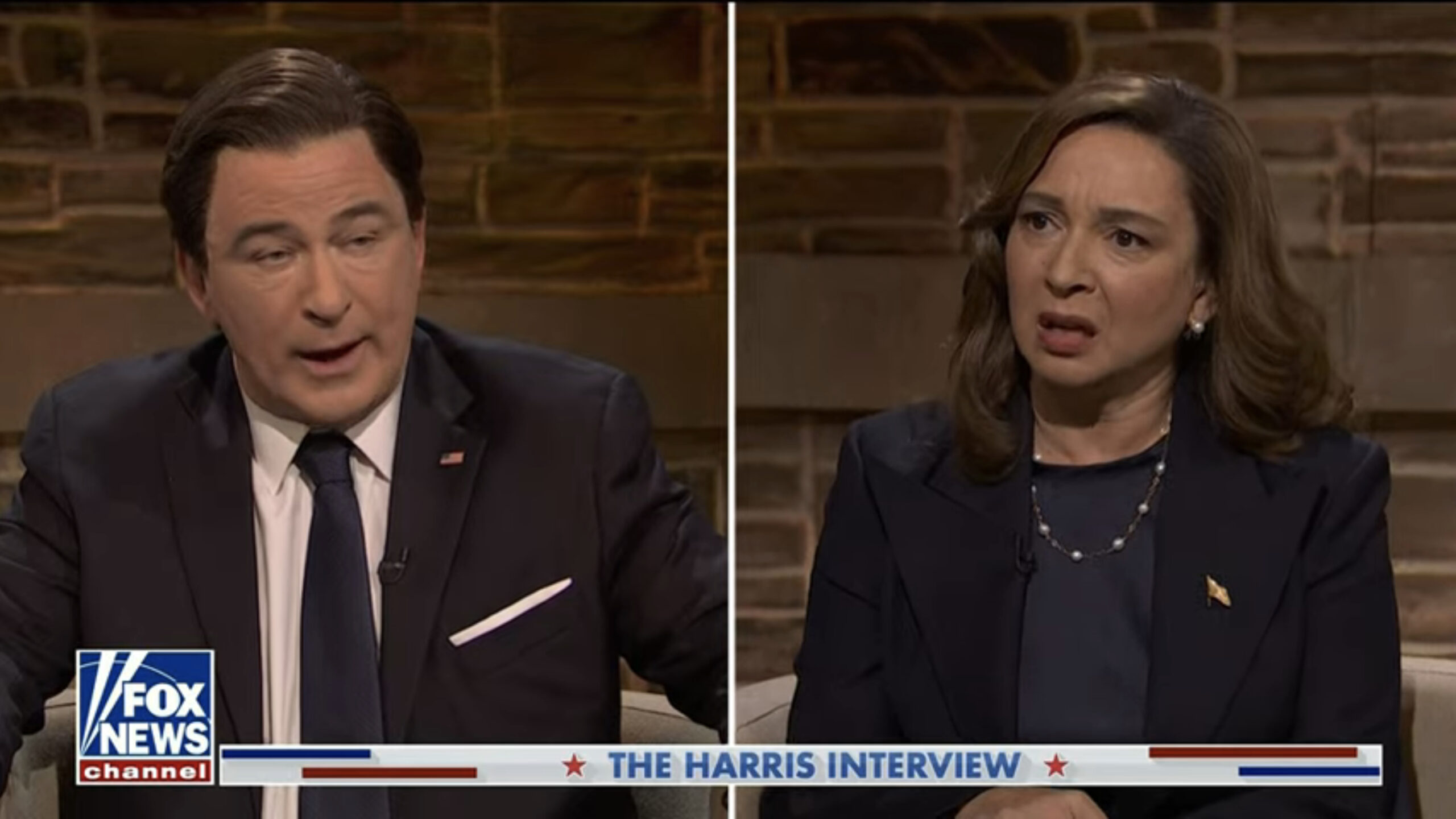 SNL offers alternate-reality view of Kamala Harris’ Fox interview where she actually did well