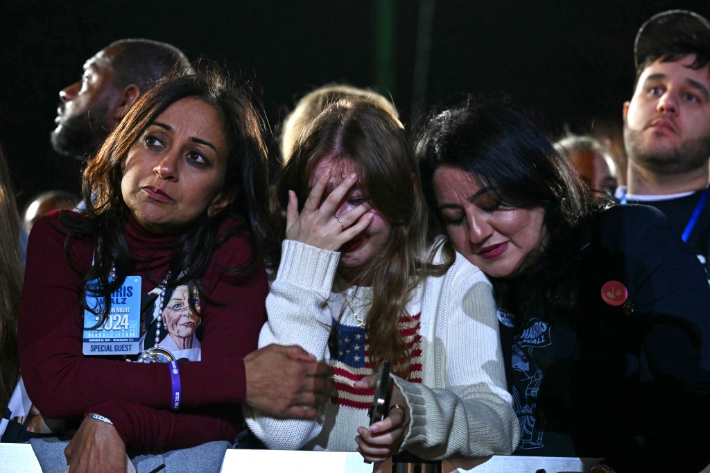 Kamala Harris snubs supporters at her own election party as they break down over Trump victory