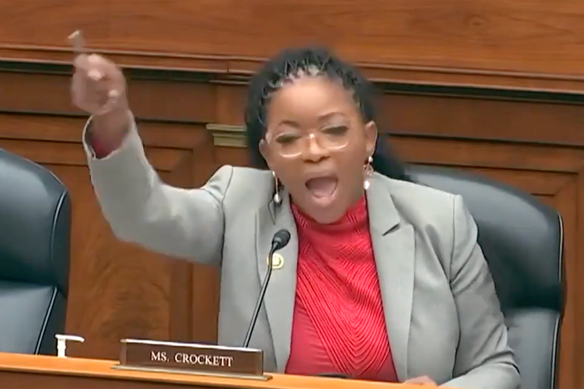 Democratic lawmaker Jasmine Crockett rants about ‘the white man’ during a hearing on the Dismantle DEI Act