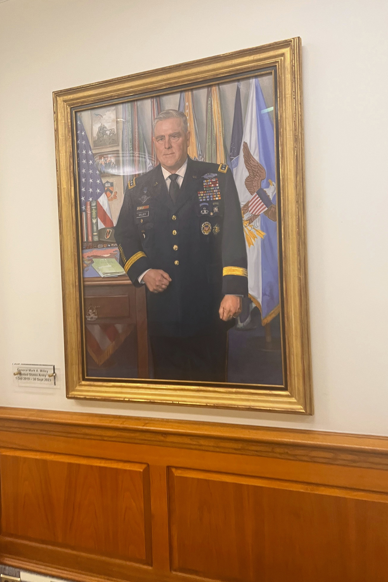 Pentagon pulls down portrait of Gen. Mark Milley hours after Trump’s inauguration