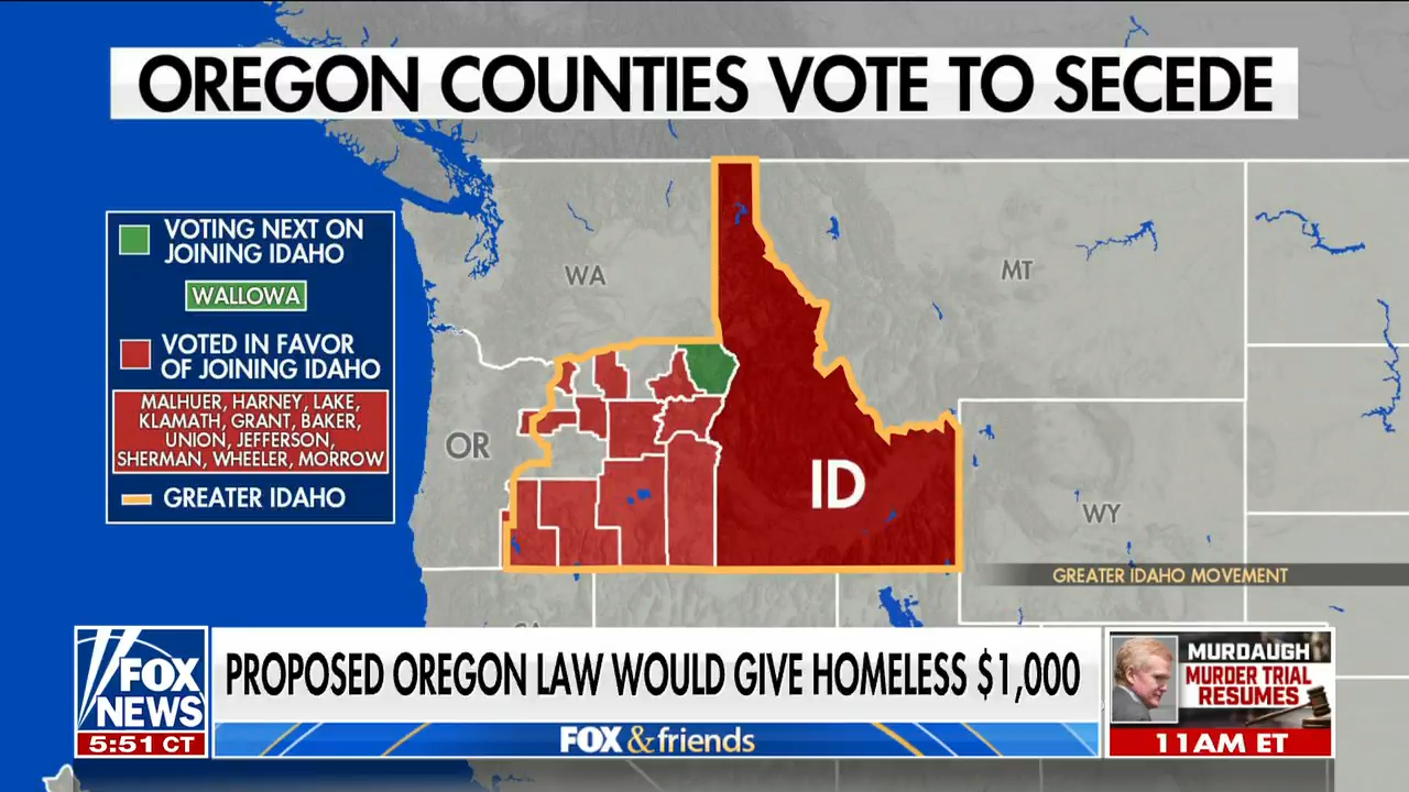 Oregon effort to shift border, join conservative Idaho gains momentum with GOP bill