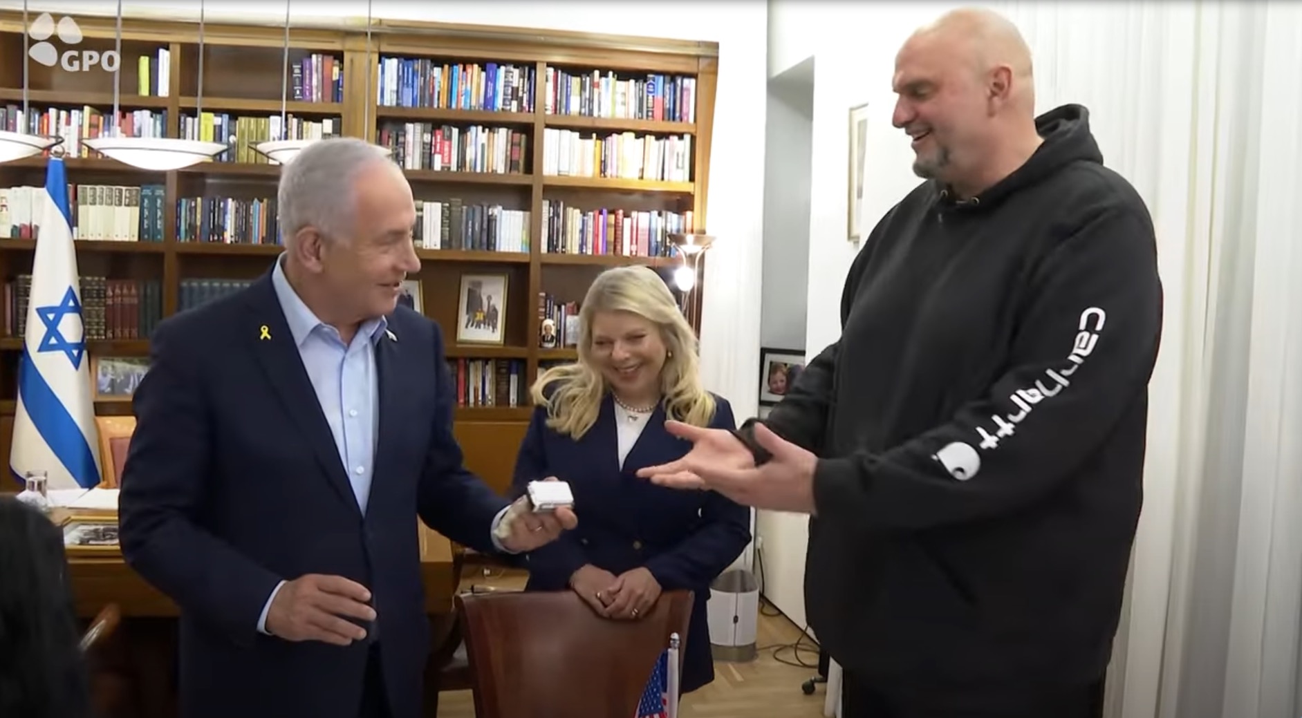 Benjamin Netanyahu gifts John Fetterman a silver pager during Israel visit: ‘What can I give to a man who has everything?’