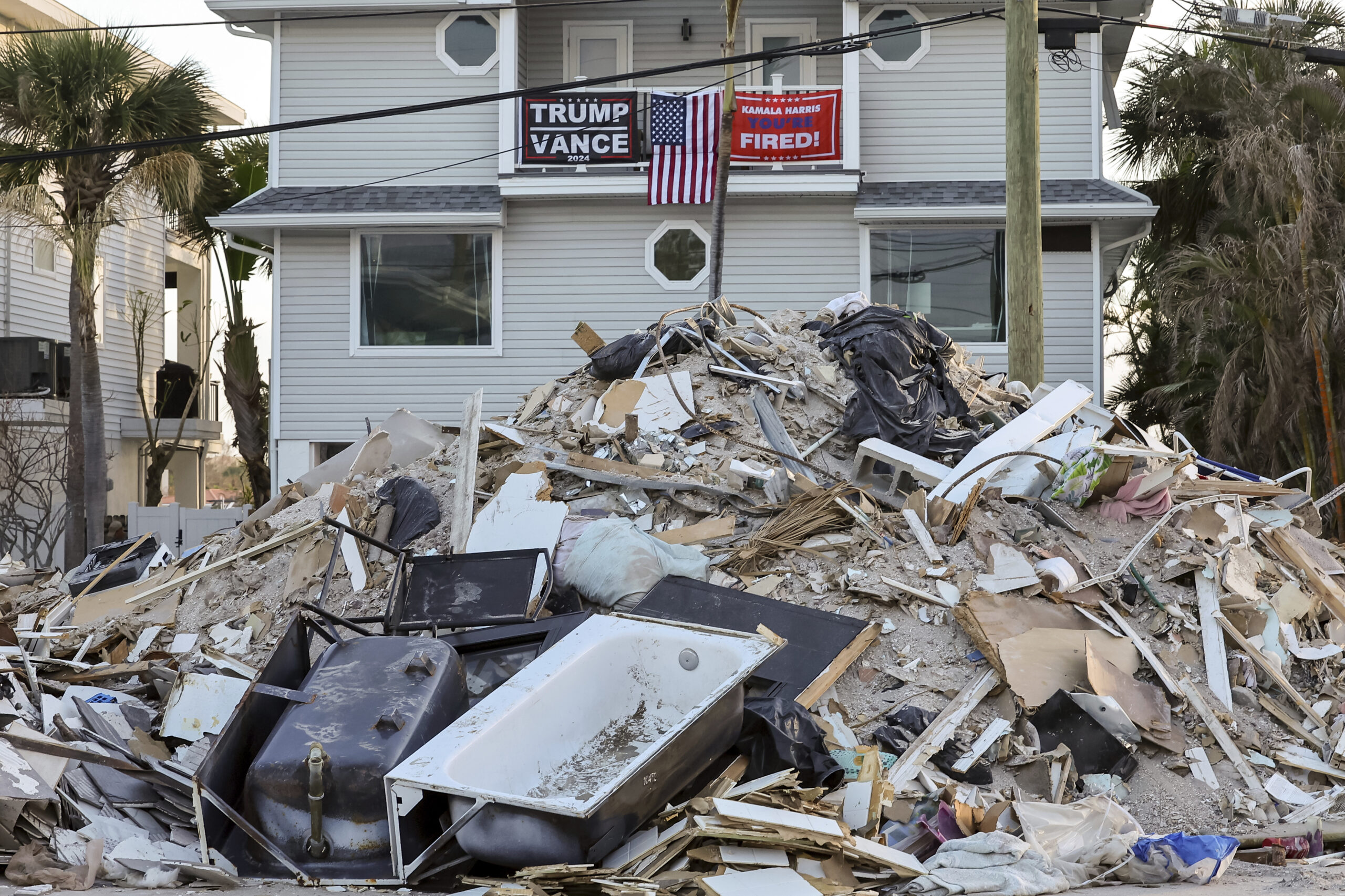 FEMA fired three supervisors following probe into crew told to avoid Trump-supporting homes hit by Hurricane Milton